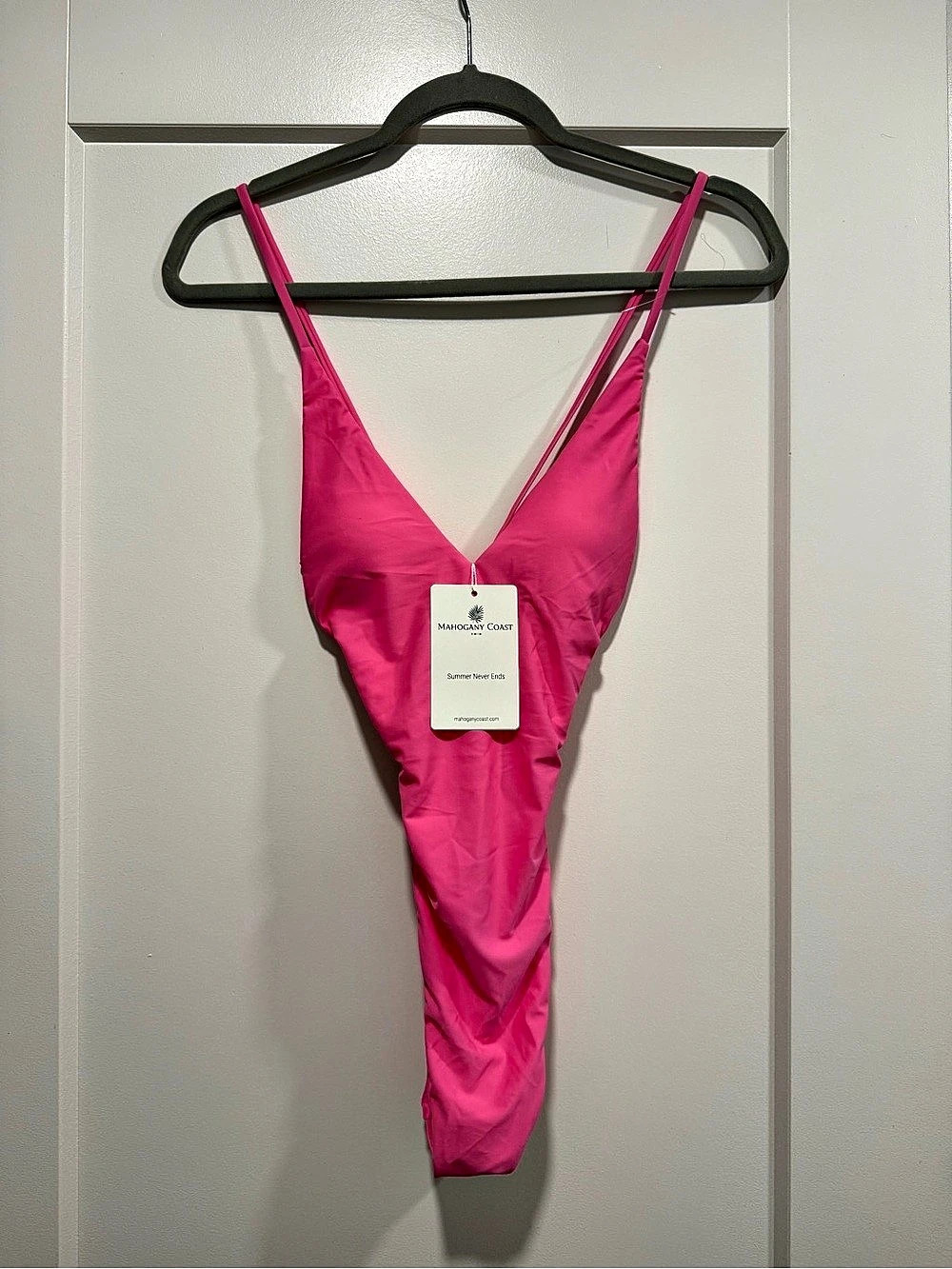 Mahogany Coast Flirt Diamond Cut-Out Swimsuit Pink